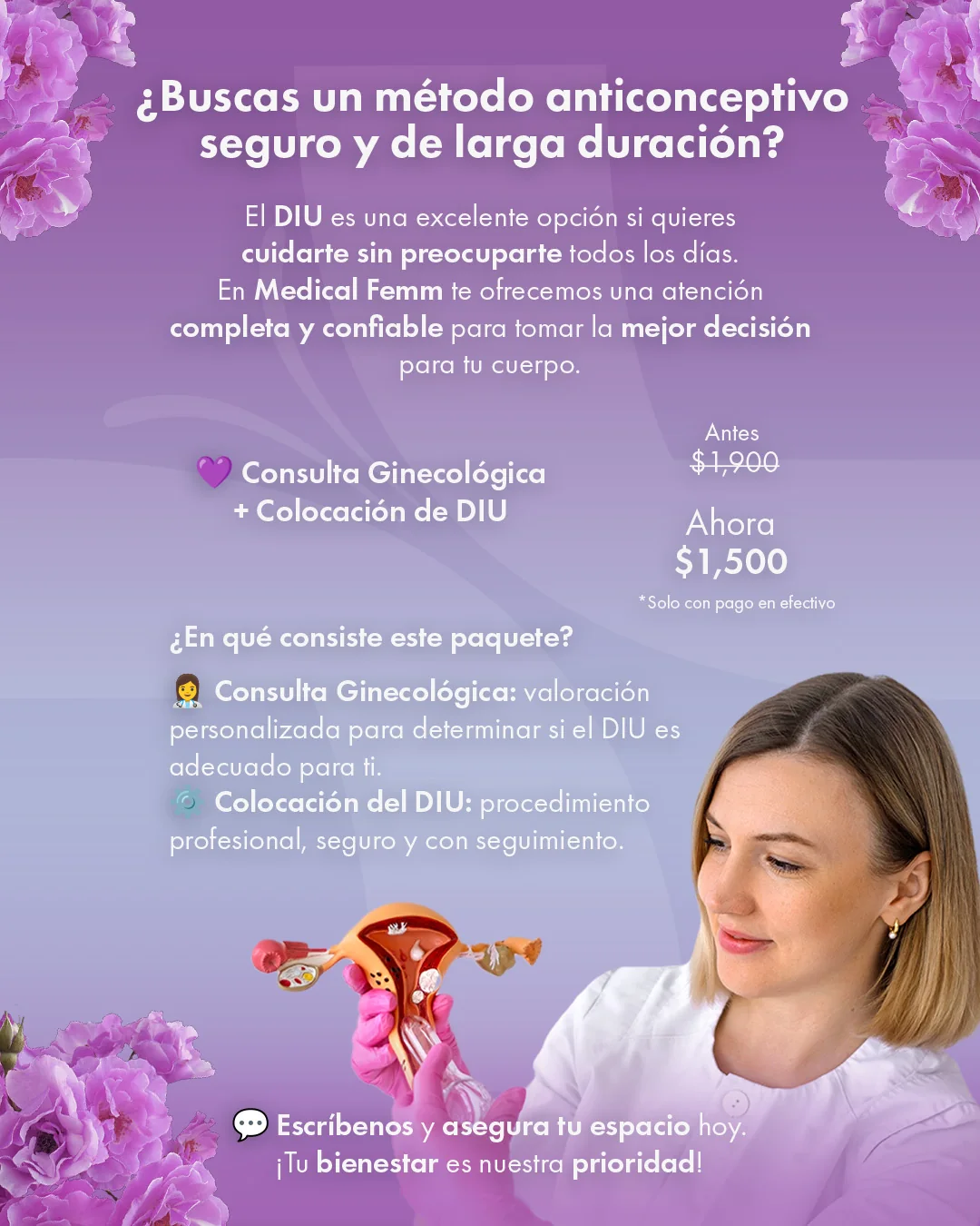 Promoción de consulta y colocación de DIU